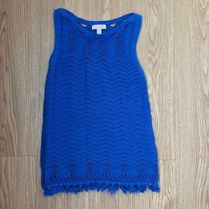 Lilly Pulitzer blue knit top